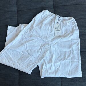 Zara Crisp White Casual Pants